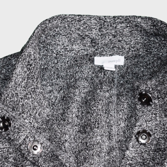 J Jill Pure Petite Heathered Knit Coat - Picture 5 of 5